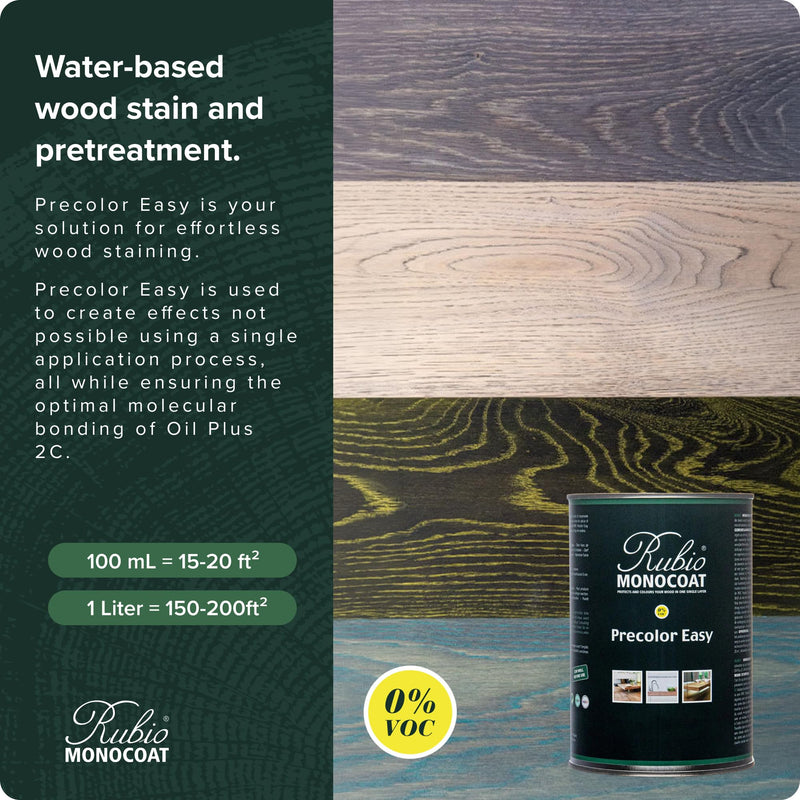 Rubio Monocoat Precolor Easy, 200 ft², Pre-Stain, Intense Black, 1 L