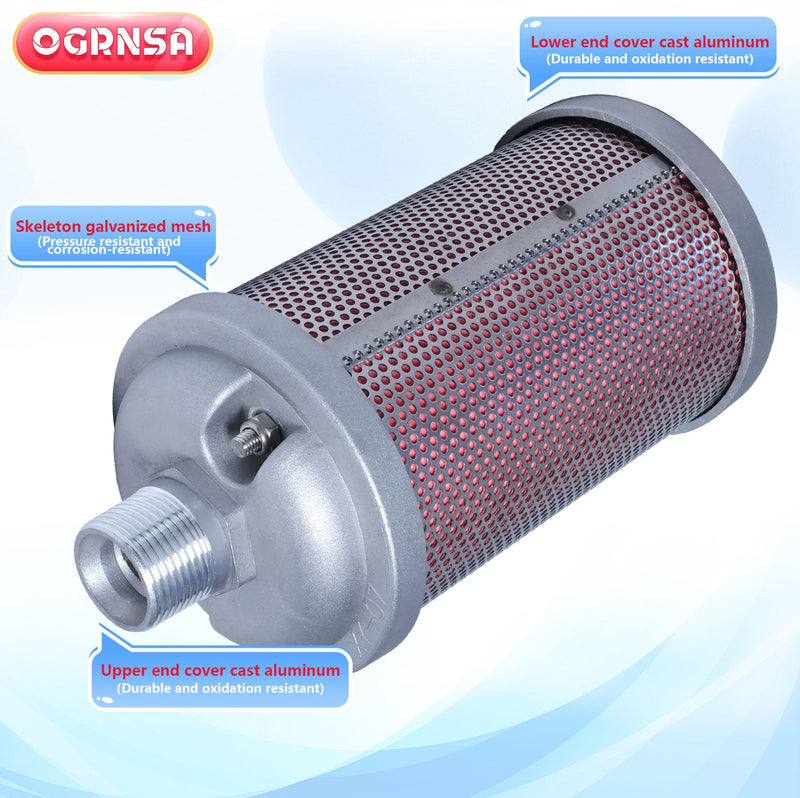 XY-07 DN20 Dryer Silencer，Air Compressor Silencer 3/4"，Drying Machine Diaphragm Pump Exhaust Noise Reduction XY07 Muffler Replacement Part
