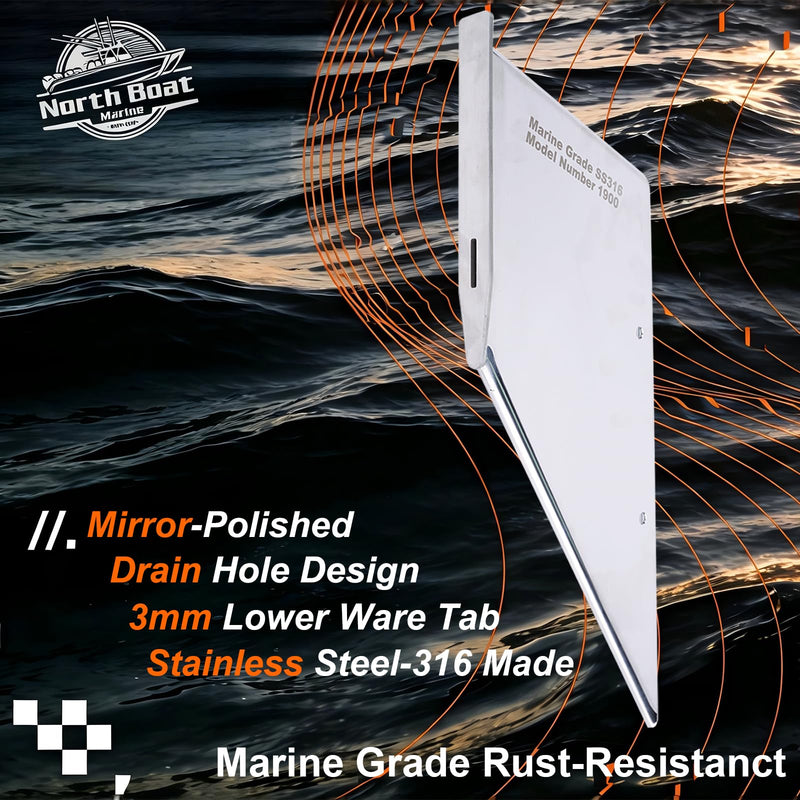 35-SS710 Skeg Guard for Mercury 2 & 4 Stroke 40 50 60 HP 1991-Pres Outboard | SS316 Marine Grade Skeg Protector Cover Replaces SS710, 27341, Not Fits Big Foot