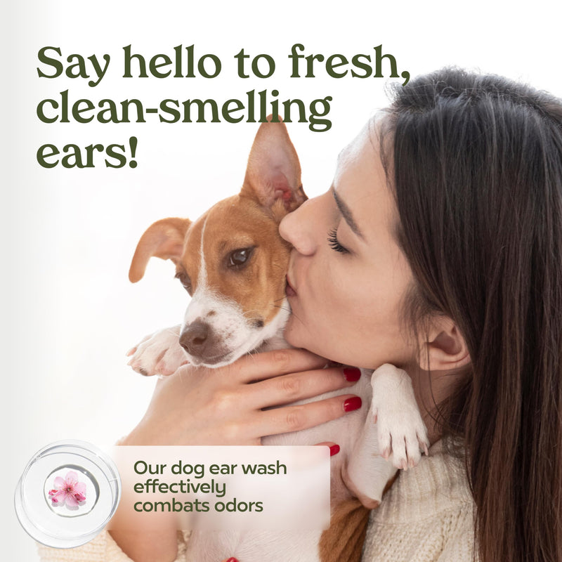 Paw Fume Dog Ear Cleaner Solution, 2-Pack – Soothe Itchy Ears Instantly – with St. John’s Wort & Almond Extracts, Vet-Certified Formula, Alcohol-Free & Sulfate-Free – Dog Ear Wash for All Breeds Pack of 2