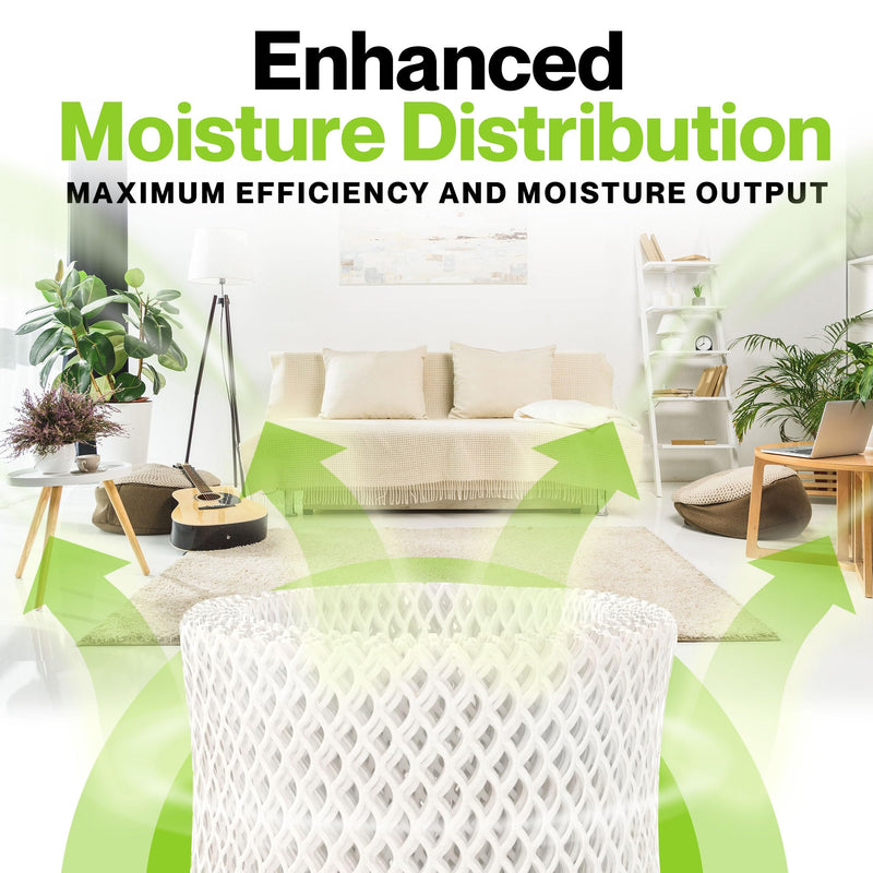Durabasics 4 Pack of Premium Humidifier Filters Compatible with Honeywell Humidifier Filters HAC-504, HAC-504AW & Honeywell Filter A | Replacement for HCM 350 Filters & Cool Mist Humidifiers 4 Pack - Standard White