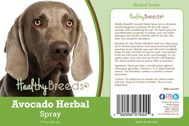 Healthy Breeds Weimaraner Avocado Herbal Spray 17 oz