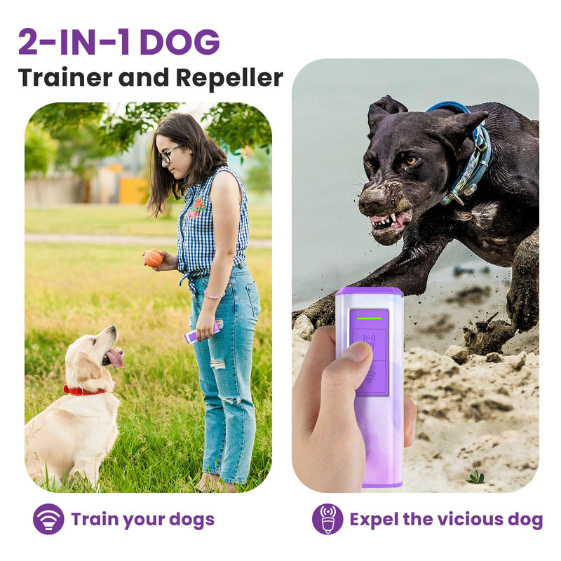 Ultrasonic Dog Bark Deterrent Device for Women – Stop Barking Safely for Own/Neighbor’s Dog, Rechargeable Anti Barking Device, 30ft Range, Portable & Effective Training Tool for Indoor/Outdoor Use