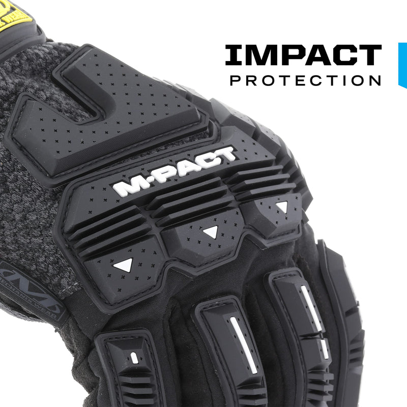 Mechanix Wear ColdWork M-Pact Winter Work Gloves - Insulated Wind & Water Resistant Heavy Duty Work Gloves - Impact Protection - Machine Washable - X-Large - Black & Grey