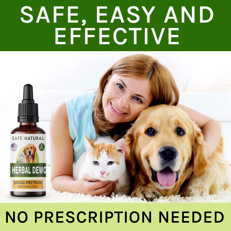 TwoFurFinds Liquid Herbal Cleanse for Cats and Dogs - Homeopathic Parasite Control for Pets of All Breeds and Sizes - Puppy and Kitten - USA-Sourced Ingredients - Preventative or Reactive - 2oz 2.0 Fl OZ - PawsPlanet Australia