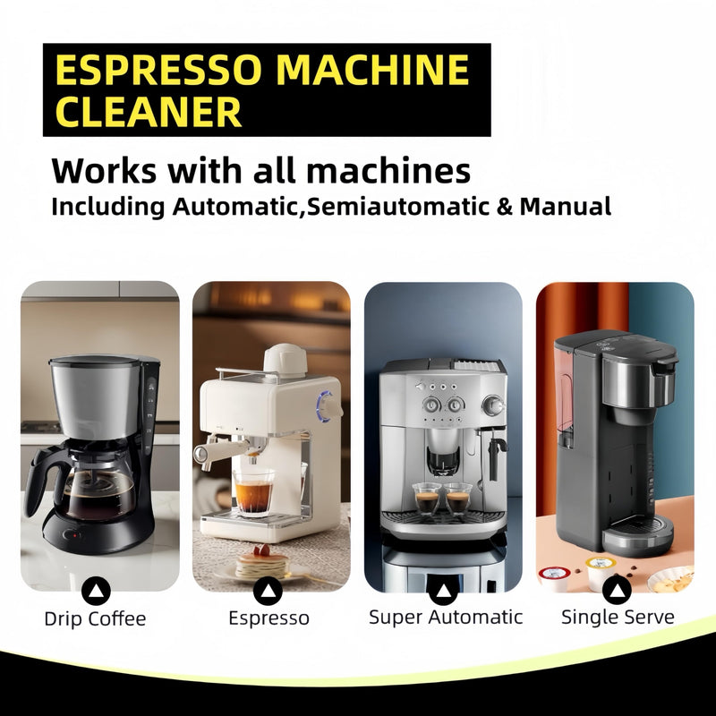Coffee Machine Cleaning Descaling Tablets, 30 Count Fast Dissolving, Odor Free, Residue Free Formula for Hard Water, Limescale Coffee Oils Universal for Pod, Espresso Drip Brewers