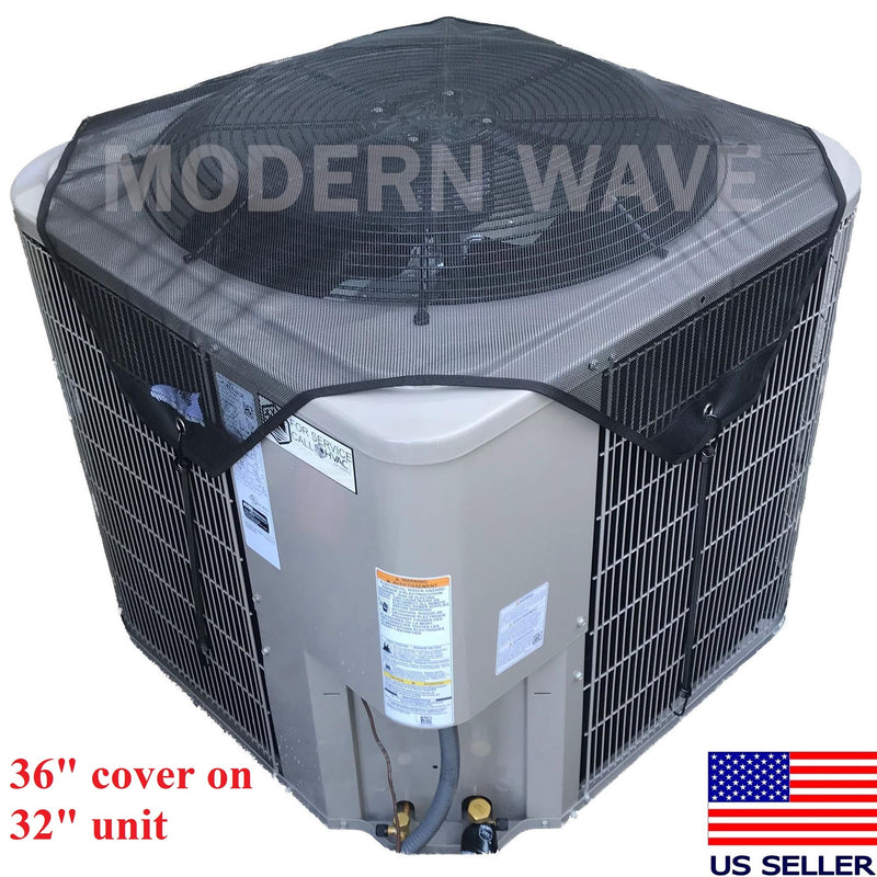 MODERN WAVE Central Air Conditioner Cover for Outside Units 36 x 36 - Top Universal Outdoor AC Cover Defender (Mesh, 36" x 36") 36" x 36"