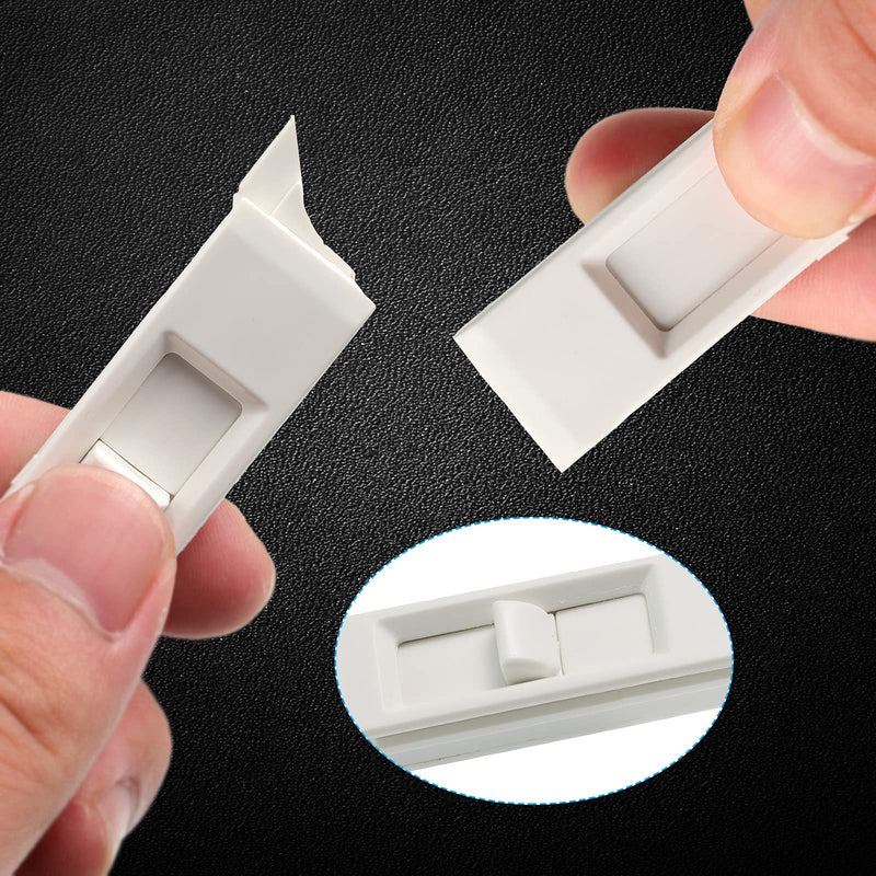 Tilt Latch Pairs White Plastic Construction Snap-In Latch Pairs Spring Loaded Sliding Window Tilt Latch for Home Window Accessories (8) 8