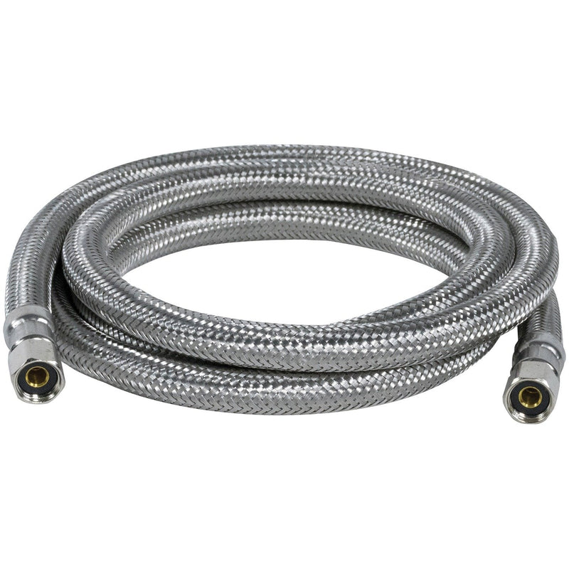 Certified Appliance Accessories Ice Maker Water Line, 5 Feet, PVC Core with Premium Braided Stainless Steel, Silver Pack of 1