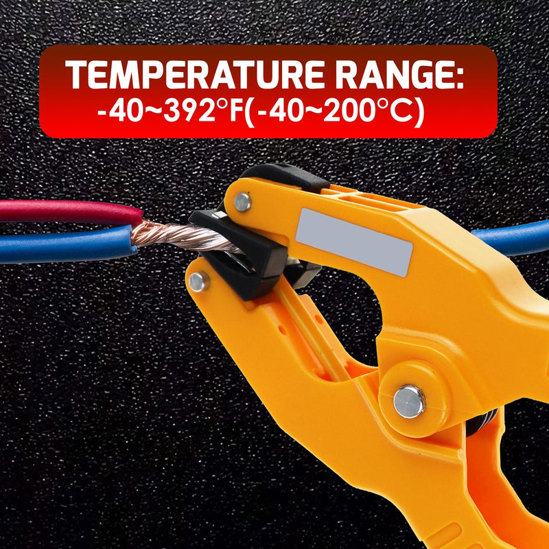 2 PCS High-Accuracy K-Type Clamp Probe Thermocouple Temperature Clamp Sensor 32.7-inch Long Cable for Wide Industrial Applications