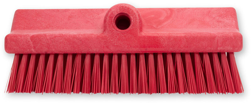 SPARTA 40423EC05 Plastic Floor Scrub Brush, Wall Brush, Equipment Brush with Nonabsorbent Bristles for Industrial Kitchens, Hospitals, Commercial Cleaning, 10 Inches, Red 1