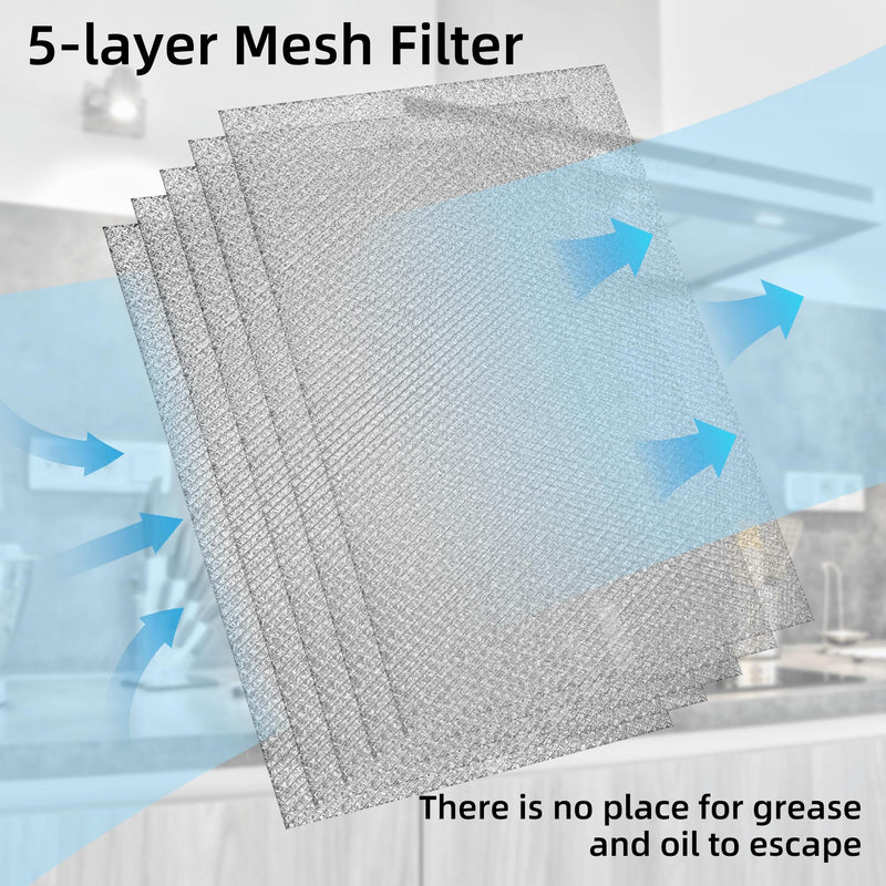 S99010430-002 Range Hood Filter Aluminum Mesh Filter Compatible with Bro-an Nu-tone Ken-more 99010430-002, 4512880 Grease Filter 13-7/8” x 15-3/4” - 2 Packs