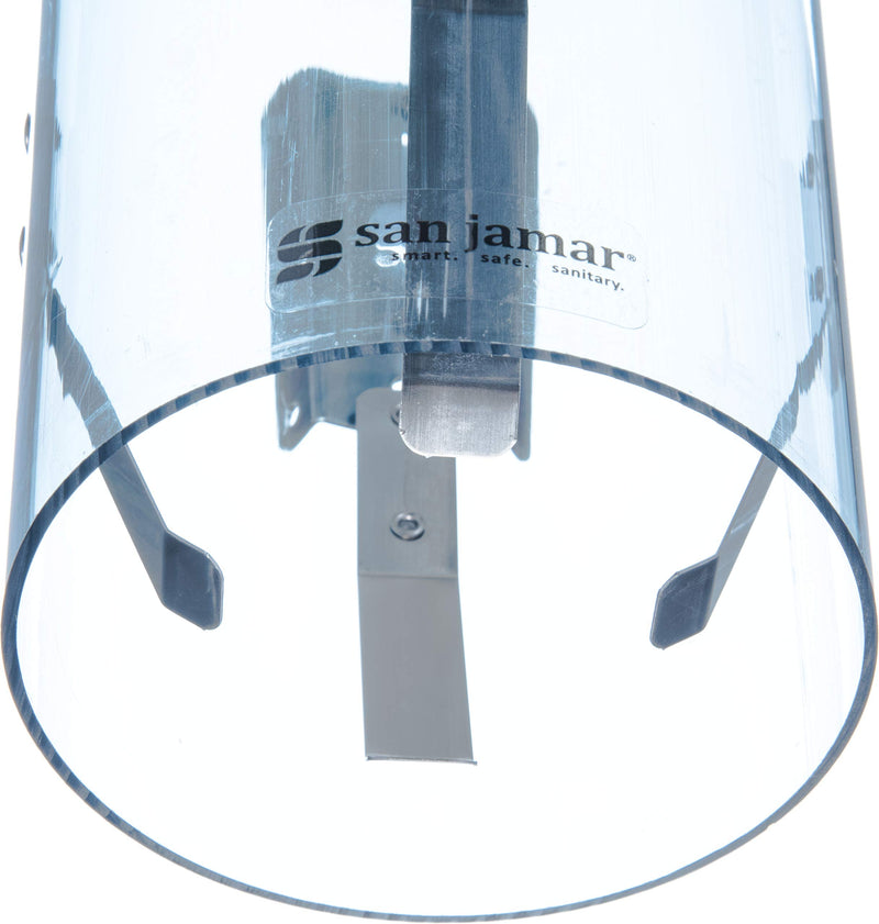 San Jamar Large Pull-Type Cup Dispenser 6-12 Oz. Flat Cups, 4.5 - 7 Oz Cone Cupz with Flip Cap for Restaurants, Home, and Office, Plastic, 16 Inches, Arctic Blue