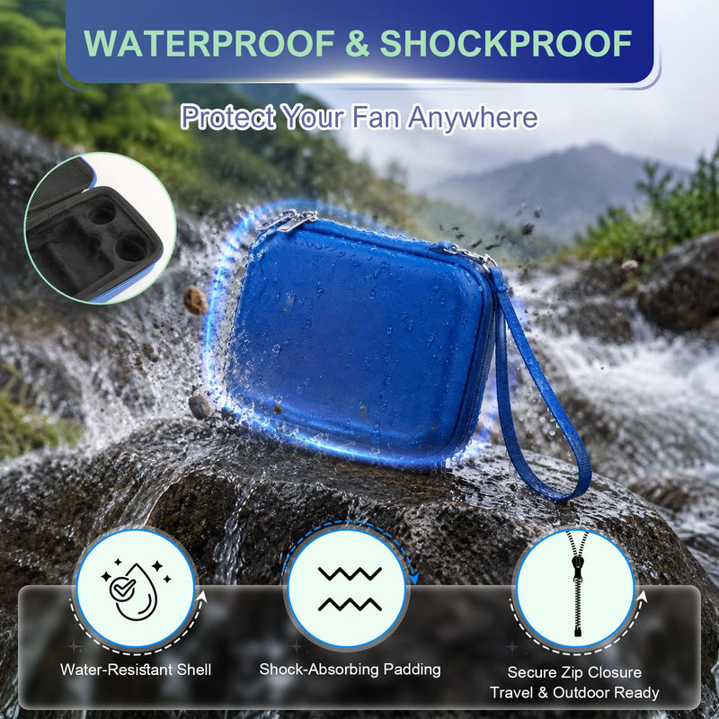 Hard Carrying Case Compatible with Shark ChillPill Fan FA022 Blue