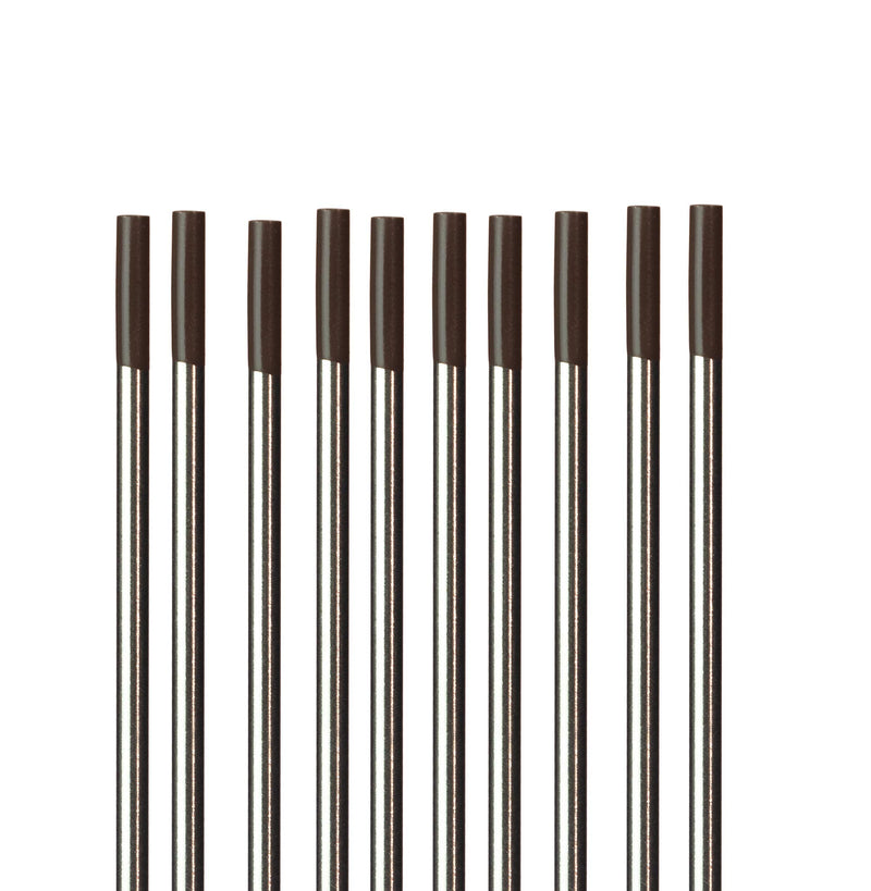 TIG Welding Electrodes Zirconiated WZ8 (EWZr-8) Brown 1/8" 10 Pack 1/8" x 7" or 3.2mm x 175mm
