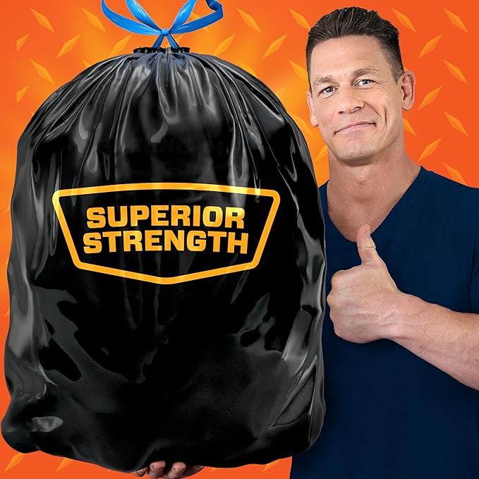 Hefty Drawstring Trash Can Liner Bags - 33 Gallon - 48 Count by Hefty - NewNest Australia