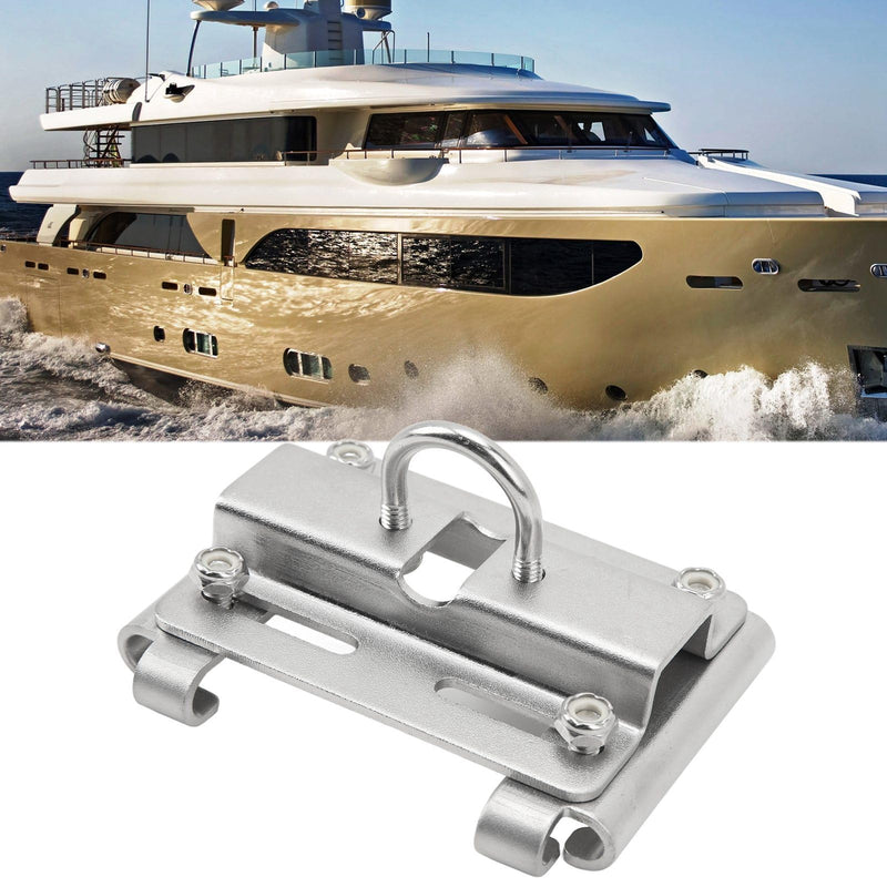Acouto Rail Mount Anchor Bracket Marine Grade Stainless Steel Boat Rail Mount Anchor Bracket Vertical Mount Anchor Holder for Boats Ships Yachts (Small 8585SE2 7/8 to 1 in Rails) Small 8585SE2 7/8 to 1 in Rails