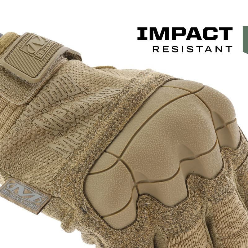 Mechanix Wear: M-Pact 3 Tactical Work Gloves, Touchscreen Capability, Synthetic Leather Gloves, Finger Reinforcement and Impact Protection, Work Gloves for Men (Coyote Brown, Small)