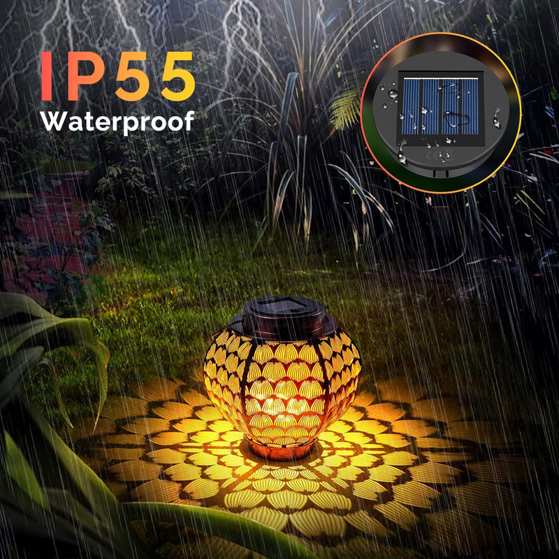 ELUTENG Solar Light Replacement Top 4 Pack (Top Size 3.15 inch, Bottom Size 2.76 inch) LED Solar Lantern Light Lids Outdoor Waterproof Replacement Solar Light Tops Warm White LED 3.15inch - NewNest Australia