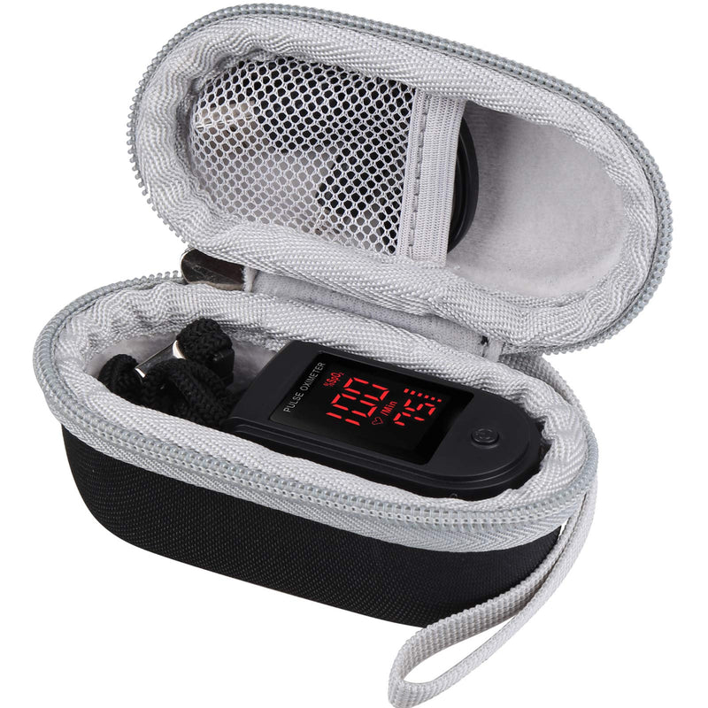 Aproca Case Compatible with Innovo Deluxe iP900AP / Zacurate Pro Series Deluxe Fingertip Pulse Oximeter, Portable Storage Bag for Accessories (only case)