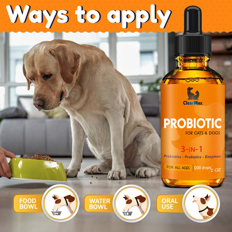 Probiotics for Dogs - Cat Probiotic - Great Dog Probiotics and Digestive Enzymes for Pet - Dog Digestive Enzymes & High Quality Prebiotic - Canine Probiotic - Probiotics for Cats - Puppy Probiotic - PawsPlanet Australia