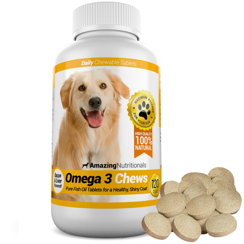 Probiotics for Dogs Digestive with Dog Skin and Coat Bundle - Omega 3 for Dogs Itchy Skin Relief for Dry Skin, Hot Spots and Shedding, Eliminates Joint Pain, Gas and Diarrhea Elimination