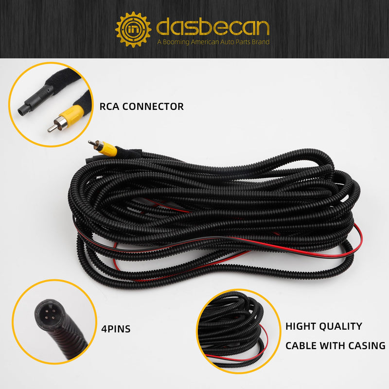 Dasbecan Back up Rear View Camera Tailgate Handle Compatible with 2008 2007 2009 2010 2011 2012 2013 Toyota Tundra Replace# 69090-0C051 720P Waterproof Reverse Backup Parking Assist Camera Assembly