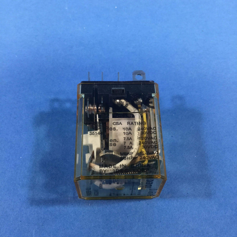 IDEC RH2B-ULAC24V Power Relay, DPDT, 24VAC, 10A, Plug in
