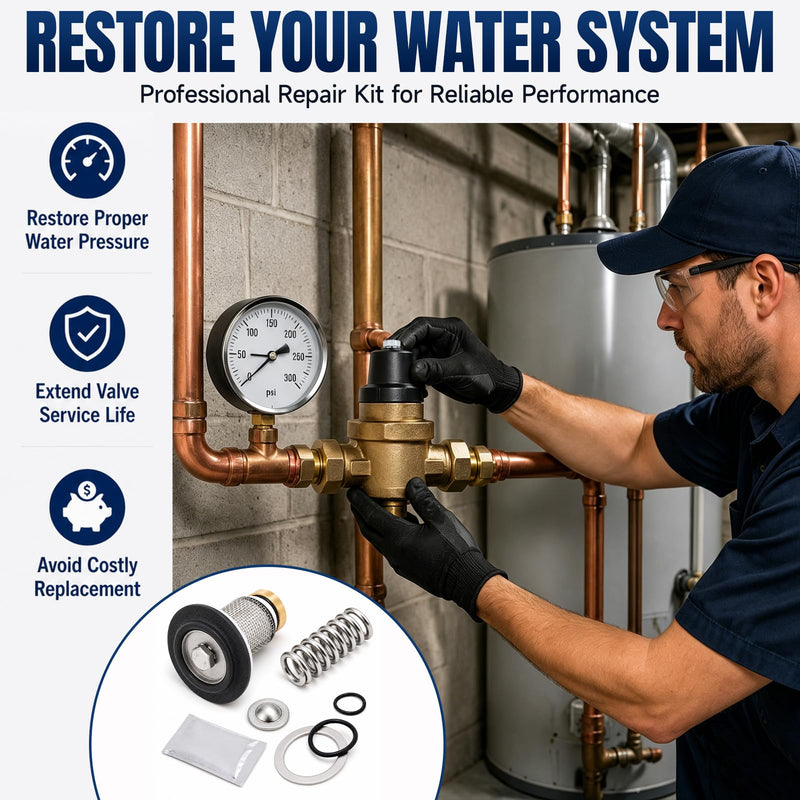 Hicarer 3/4" Pressure Reducing Valve Repair Kit Compatible with NR3XL