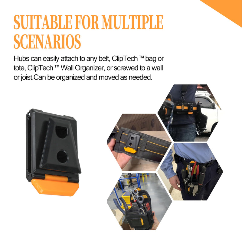 Tool Belt Clip Fits for TOU-CT Models ClipTech Pouches 3 Pcs.
