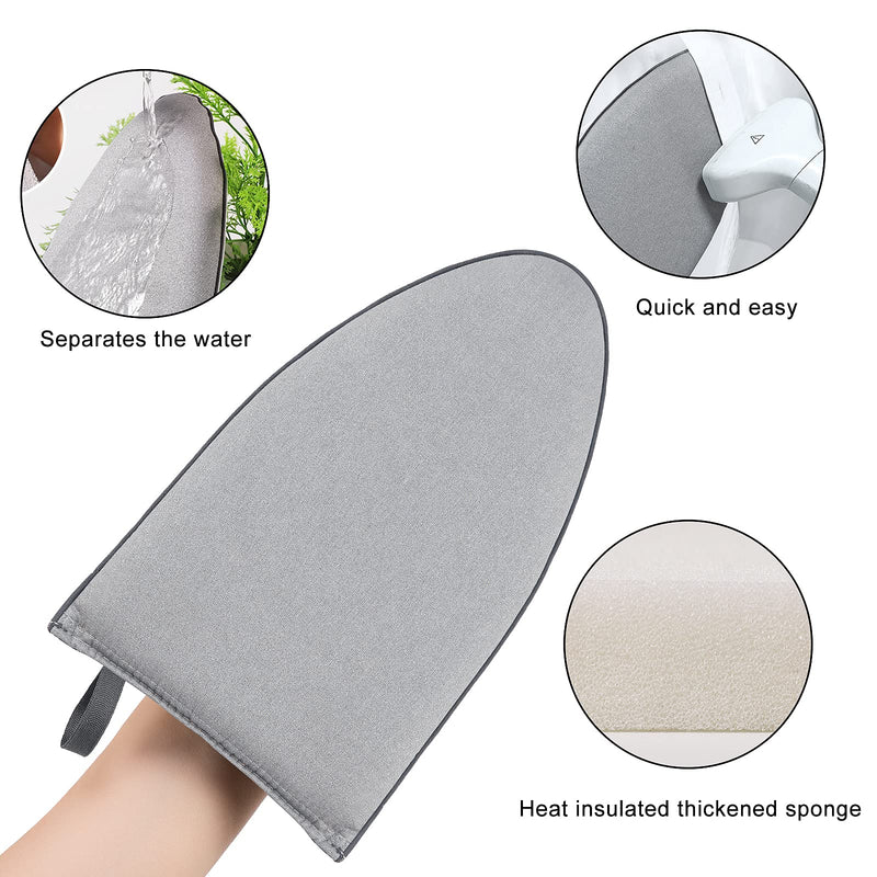 CINPIUK Garment Steamer Ironing Gloves Anti Steam Glove Heat Resistant Garment Steamer Mitt, Garment Steamer Accessories for Clothes Grey 1