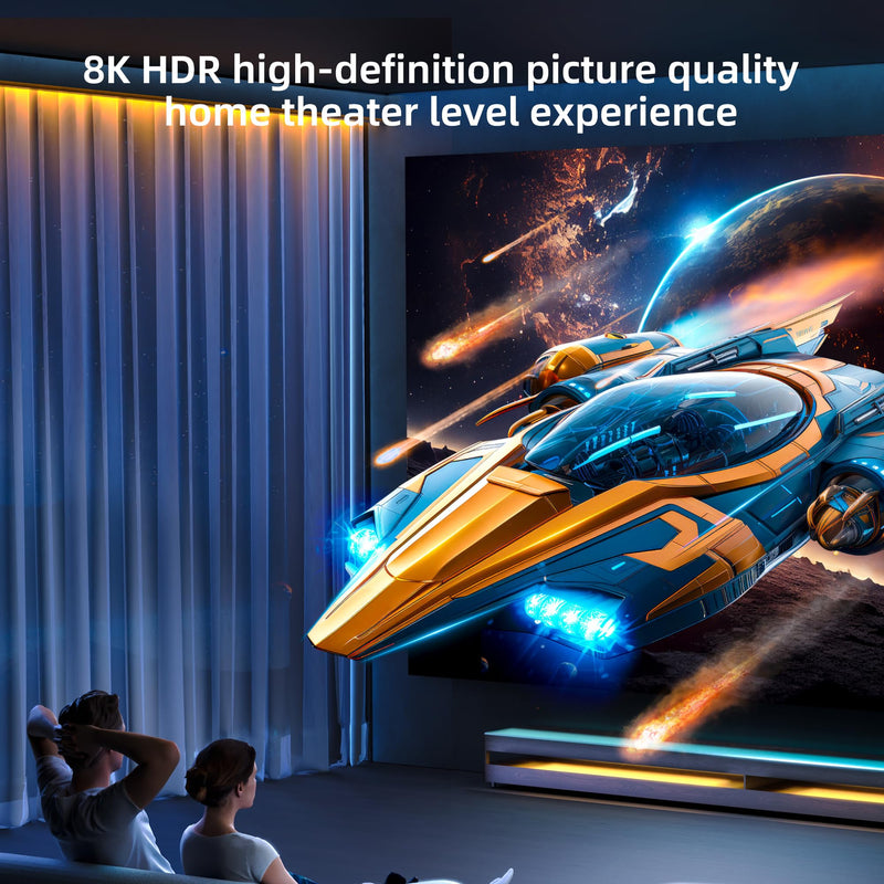 fairikabe 4K@144Hz HDMI 2.1 to DisplayPort 1.4 Cable Adapter 6FT, 4K@120Hz/8K Unidirectional Active HDMI Source to Display Port Monitor Cable 8K, Converter for Computer PC PS5 Xbox, Male to Male