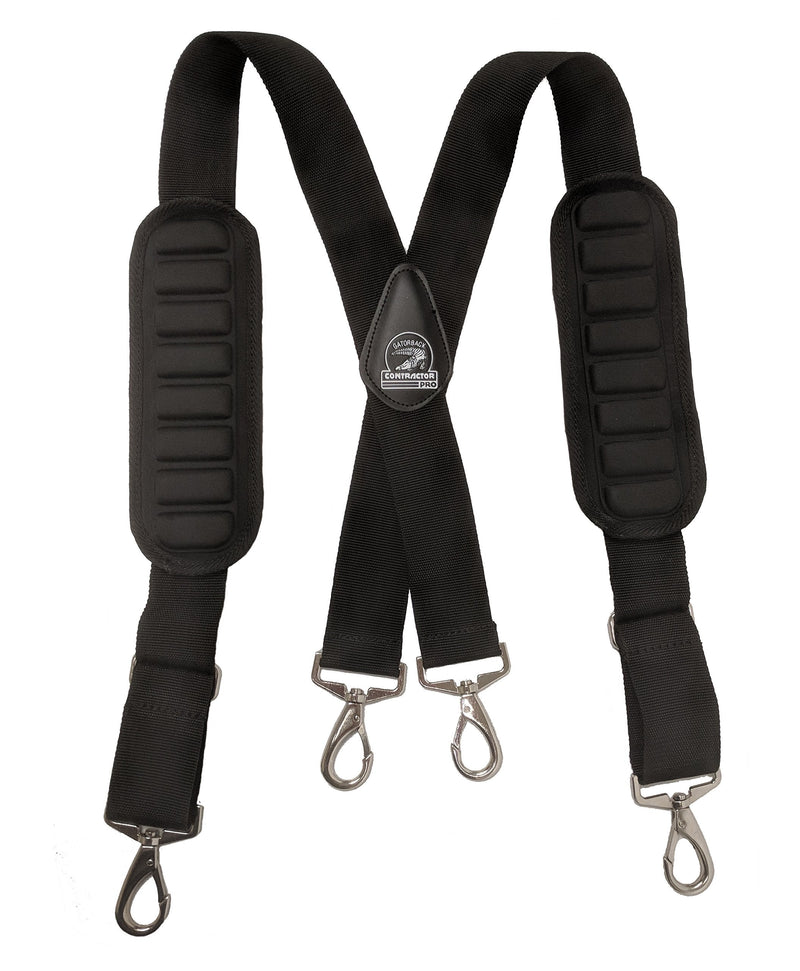 B606 Molded Air Channel Suspenders w/Spring Hooks. Extreme Comfort and Support for your Tool belt. Made by Contractor Pro