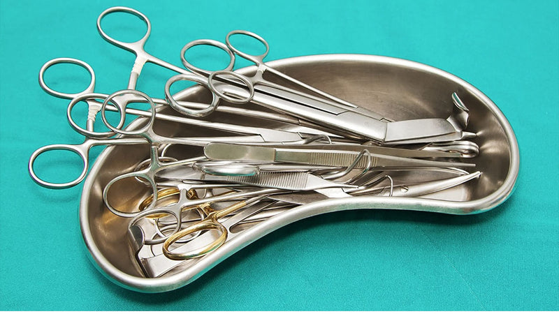 Bosky Stainless Steel Large Kidney Tray 12" inch Emesis Basin 40 oz Reusable Metal Kidney Bowl Dish for Solid dressings 12 x 4.8 x 2 inches 1.0