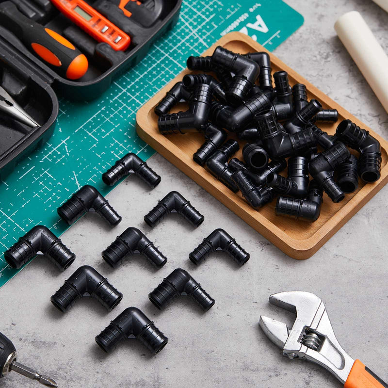 Colingmill 70Pcs 3/4 to 1/2 Inch Pex-B Coupling Crimp Pipe Tube Fitting Kit