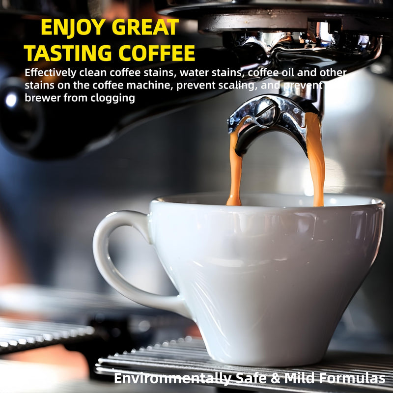 Coffee Machine Cleaning Descaling Tablets, 30 Count Fast Dissolving, Odor Free, Residue Free Formula for Hard Water, Limescale Coffee Oils Universal for Pod, Espresso Drip Brewers