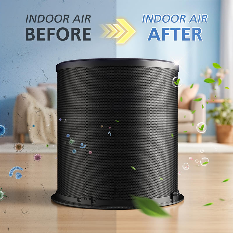 2 Pack 130i Replacement Filter for Puro 130i Air Purifier Home Bedroom Pets