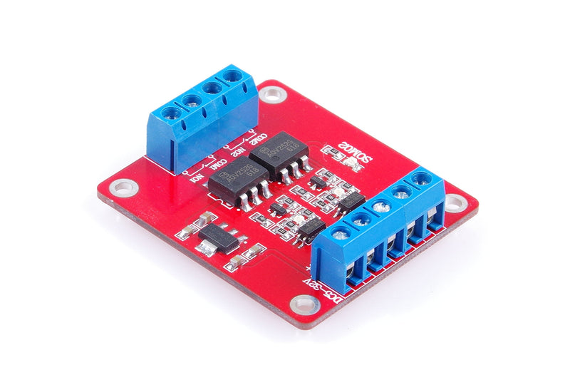 2-Channel Solid State Relay Module High-Low Level Trigger 3A Optocoupler Isolation