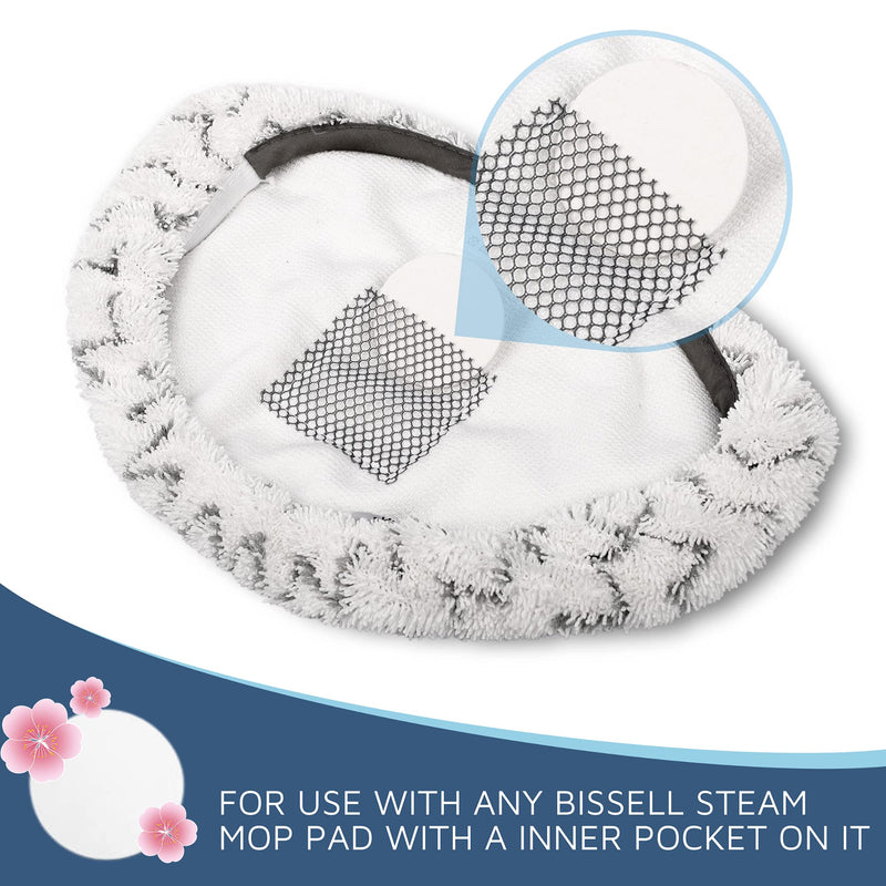 24 Pcs Fragrance Discs Compatible with Bissell Powerfresh and Symphony Series Steam Mop, Including 4 Different Scent Discs (12 Spring Breeze, 4 Lemon, 4 Jasmine, 4 Ocean Breeze)