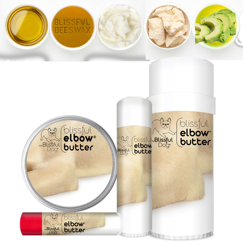 The Blissful Dog Elbow Butter, Moisturizer for Dry, Cracked Elbow Calluses, Versatile Dog Balm, Lick-Safe Balm, 1 oz. 1 Ounce - PawsPlanet Australia