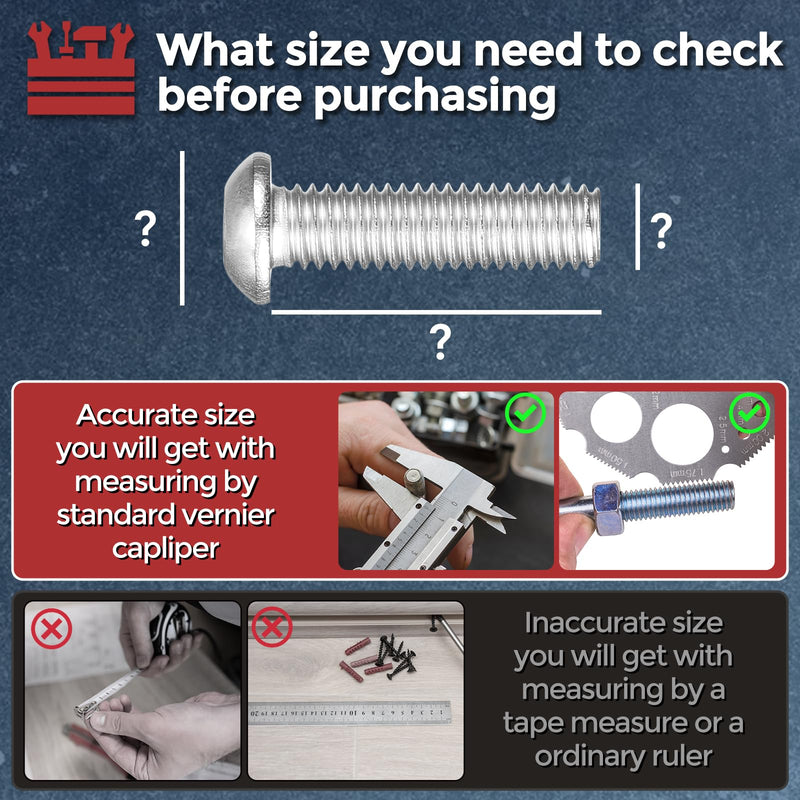 50pcs Button Head Socket Cap Screws - [M8-1.25x18mm] 18-8 Stainless Steel - Industrial Grade Corrosion Resistant for Kitchen, Bathroom, Outdoor Furniture & DIY Projects M8-1.25x18mm 50