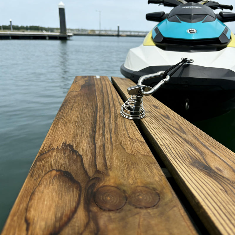 Boat Dock Cleats 316 Stainless Steel Portable Marine Quick Docking Cleat,1,000 lb Capacity Portable Temporary Dock Tie Downs