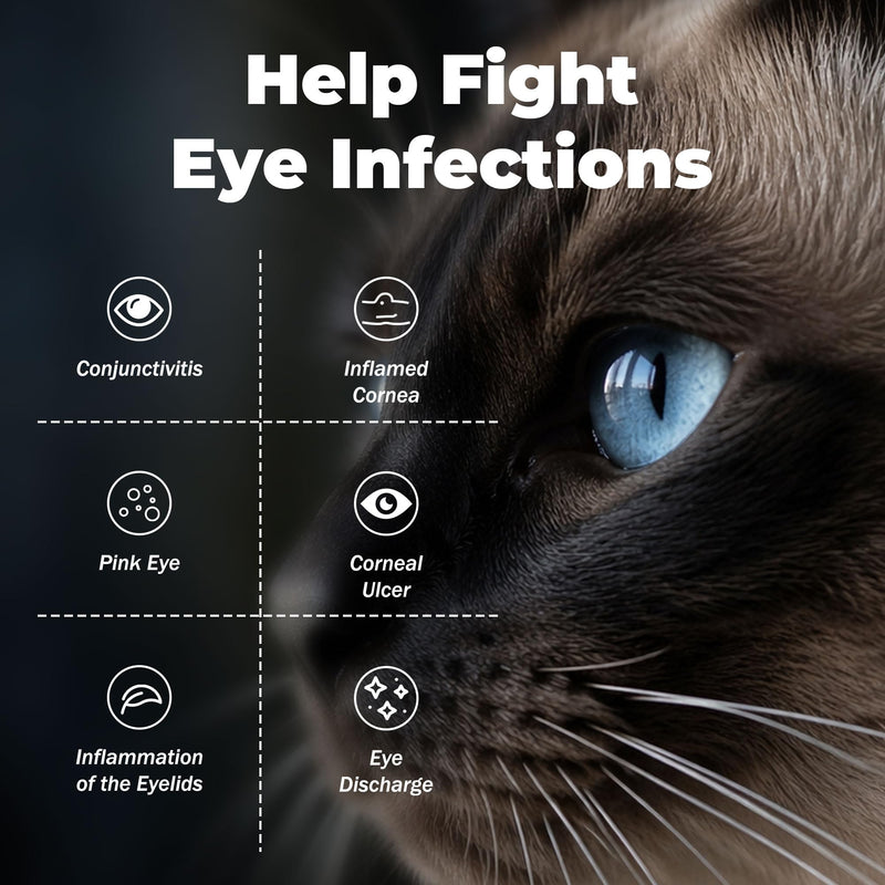 Pet Eye Health for Dogs, Cats, Cattle, Sheep, Horses, Birds, Puppies and Kittens - 3 x 3.5 g Tubes