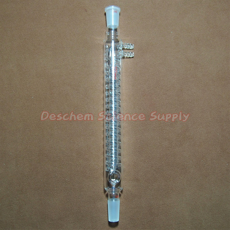 300mm,24/40,Glass Spiral Reflux Condenser,New Advance Lab Glassware