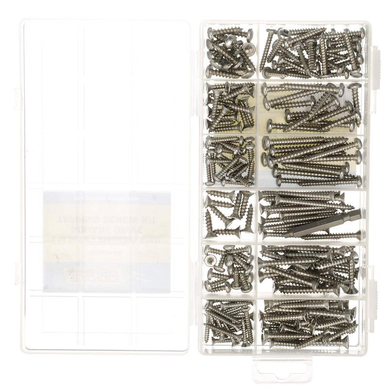 SEACHOICE Stainless Steel Tapping and Machine Screw Kit, 226 Piece