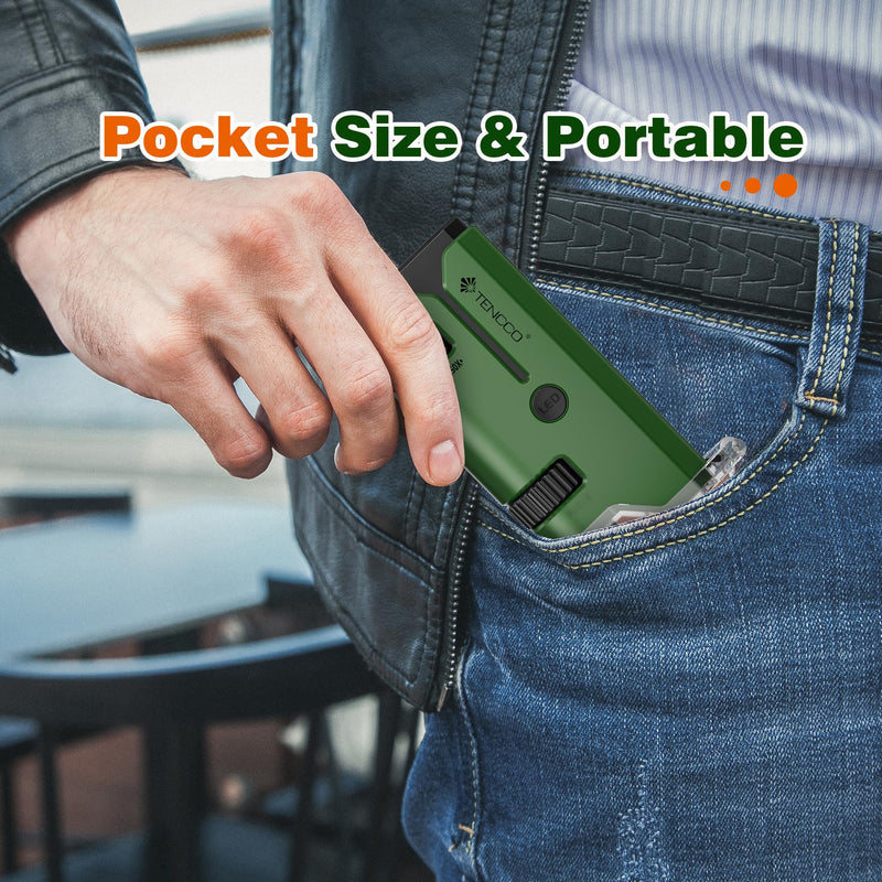 100x-250x Mini Pocket Microscope for Kids Adults, Protable Handheld Microscope with 5 Microscope Slides, Phone Adapter, Miniscope Portable Microscope Kit for Kids Adults Science Lab Education, Green
