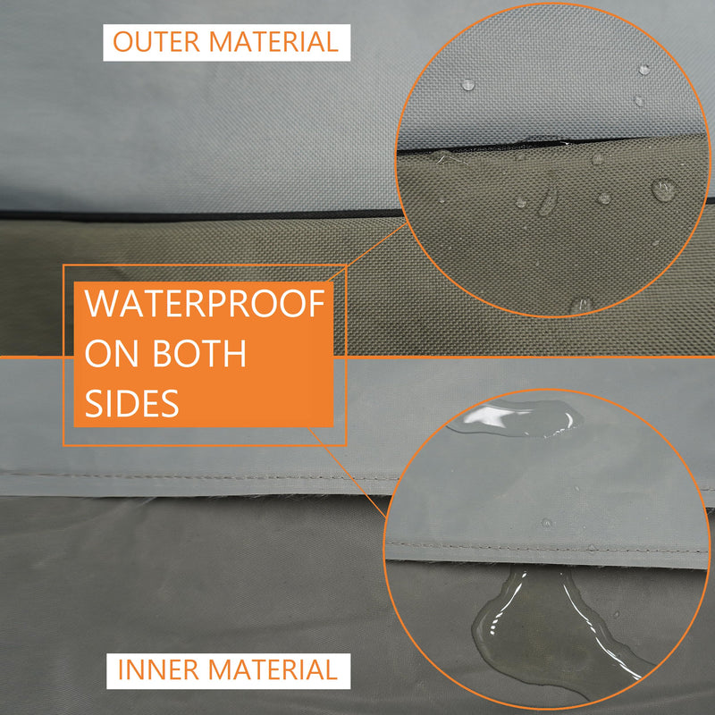 MODERN WAVE - Extra Thick Air Conditioner Cover for Outside Units - Durable Winter, Waterproof Full AC Cover (Oxford, 29"x29"x36") 29"x29"x36"