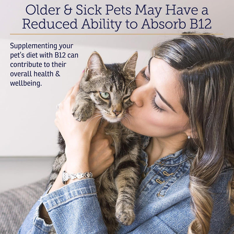 Liquid Vitamin B-12 Complex Drops for Dogs and Cats - Nutritionally Balanced Vet Formulated - Energy, Appetite, Mood - Recovery - Helps Cognition and Brain, Joints, Skin, Digestion - PawsPlanet Australia