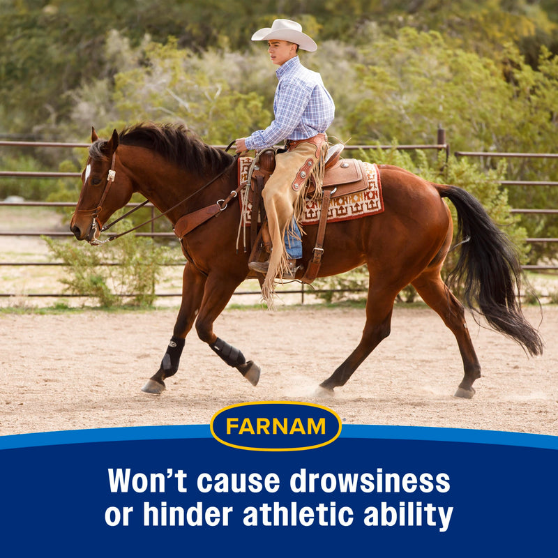 Farnam Quietex II Horse Calming Paste, 32.5 ml Syringe, Manage Nervous Behavior & Keep Horses Calm, Focused & Composed, 7 Stress-Relieving Ingredients, Calm Magnesium Supplement
