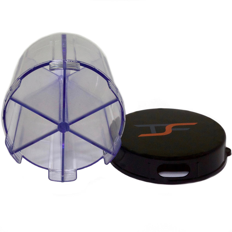 TSF Travel Pill Vitamin Medication Holder Dispenser Organizer Storage